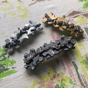 Vintage Puzzle Barettes